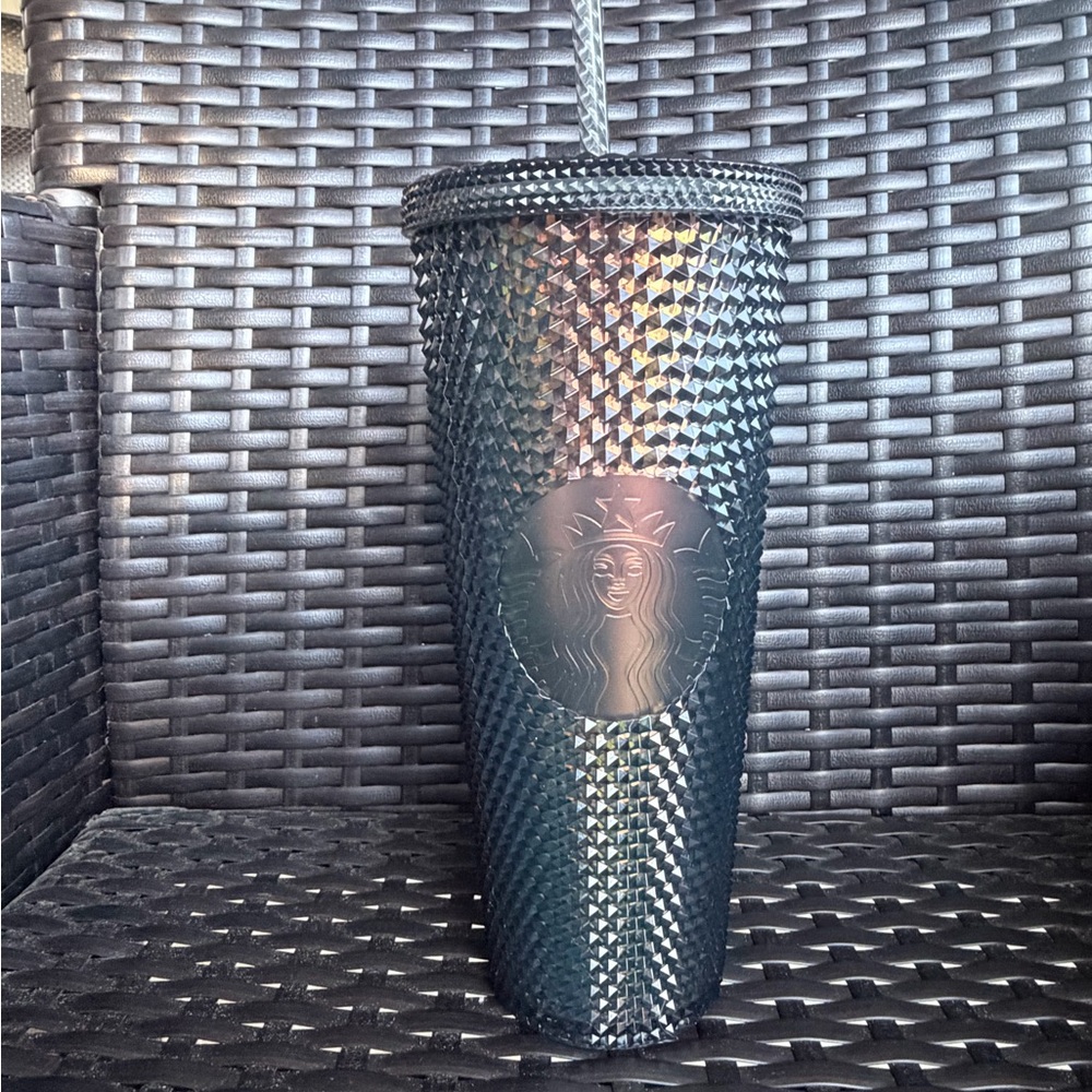 Starbucks Fall 2020 "Unicorn" Black Iridescent Studded Venti Cold Cup, 24 oz.